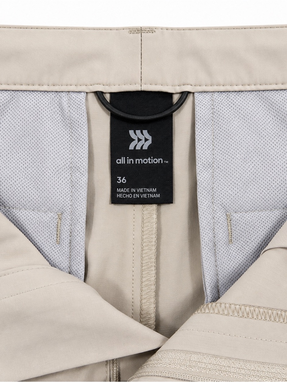 all in motion Men's Stone Hybrid Shorts - Picture 3 of 4